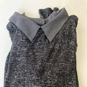 Monteau Long sleeve top it is black with a little bit of while.